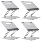 ShoppingAll - Support réglable pour ordinateur portable - Argent - Paquet de 4-Fabriqué en alliage d'aluminium de première qualité