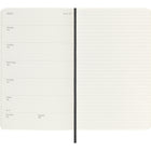 Moleskine - 2025 Agenda hebdomadaire à grande couverture souple - 5" x 8.25" - Noir-Papier Sans Acide Couleur Ivoire 70 G/M2