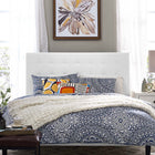 Modway - Paisley Touffe Cuir synthétique rembourré Tête de lit King et King de Californie, Blanc-King et California King Size