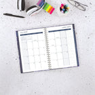 Mead - Agenda scolaire hebdomadaire/mensuel galaxie 2025-2026 - 8 1/2 po H x 5 1/2 po l - noir/bleu - bilingue-15 pages mensuelles avec onglet