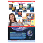 TREND enterprises, Inc - Affiche pédagogique sur les planètes - Lot de 8-L'emballage se referme pour un rangement facile