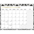 Mead - Calendrier mural/de bureau mensuel familial 2025 - 13 po H x 17 po l - bilingue-Format des blocs : 1 7/8 po x 1 13/16 po