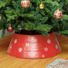 HOMCOM - Collerette de sapin de Noël 26" ronde - décoration de fête-Éloignez vos enfants, chiens, chats ou autres animaux qui considèrent votre pied d'arbre de Noël comme un jouet 