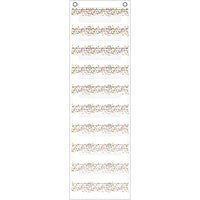 Teacher Created Resources - Tableau de stockage de fichiers à 10 pochettes - 14 po x 58 po - Confettis-Parfait pour organiser les fichiers des étudiants, les jeux de dossiers de fichiers, les formulaires et autres documents