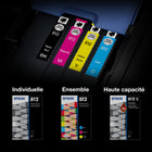 Epson - T812 Cartouche d'encre - Capacité standard - Cyan-Le système d’impression Epson est particulièrement conçu pour être utilisé avec les encres d’origine Epson. L’utilisation d’encres non authentiques peut entraîner des dommages qui ne sont pas couverts par la garantie limitée de l’imprimante
