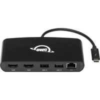 OWC - Mini station d'accueil Thunderbolt 5 ports-Voir plus : connectez jusqu'à deux écrans 4K via deux ports HDMI 2.0