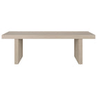 Hudson&Canal - Table basse rectangulaire Soren (122 cm de largeur) - Blanc aulne-La table est fabriquée à partir de matériaux MDF de haute qualité et durables