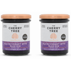 The Cherry Tree - Confiture extra de cassis au sloe gin, 225 g, paquet de 2-Riche confiture extra préparée avec des cassis acidulés.