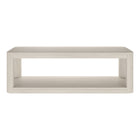 Hudson&Canal - Table basse rectangulaire Stellan 47" de largeur - Blanc aulne-La table est fabriquée à partir de matériaux MDF de haute qualité et durables