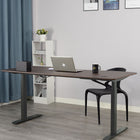 Motionwise - Bureau courbé ergonomique série M3 PRO Motionwise, 30 po x 60 po, électrique assis-debout, double moteurs - Noyer Américain-Conforme aux certifications TAA & BIFMA : Conçu pour répondre aux normes gouvernementales et industrielles, idéal pour les bureaux gouvernementaux, startups et entreprises corporatives.