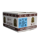 Eco II - Sacs Compostable Industriel - 35 po x 48 po - Givré - paquet de 200 -Paquet de 200