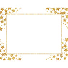 Geographics - Étoile D'or Certificats - Feuille D'or - 8.5" x 11" - Paquet de 25-Compatible avec les imprimantes à jet d'encre et laser