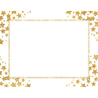 Geographics - Étoile D'or Certificats - Feuille D'or - 8.5" x 11" - Paquet de 25-Compatible avec les imprimantes à jet d'encre et laser