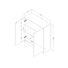 South Shore - Essence - Armoire de rangement 2 portes - Chêne blanchi-Assemblage requis : nos produits nécessitent d’être assemblés. Cependant, soyez sans crainte! Chaque meuble vient avec un guide détaillé pour que vous viviez une expérience de montage sans souci.