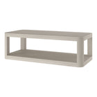 Hudson&Canal - Table basse rectangulaire Stellan 47" de largeur - Blanc aulne-Le plateau de table et l'étagère inférieure ont tous deux une capacité de poids de 75 lb