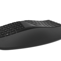 Incase par Microsoft - Clavier ergonomique compact - Français canadien - Noir-Conçu par Microsoft
