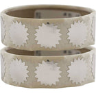 Jam Paper Sceaux autocollants ronds gaufrés avec bords dentelés, 3/4 po, argent, paquet de 200-Argent