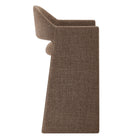 Modway - Talia 41 pouces Tissu rembourré Tabouret de bar - Moka-Goupilles de pied protégeant le plancher