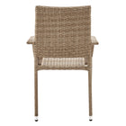 Manhattan Comfort - Fauteuil de salle à manger d'extérieur moderne Genoa 62 cm tressage naturel tan-Parfait pour se rassembler autour des tables de salle à manger de patio ou dans l’espace salon extérieur