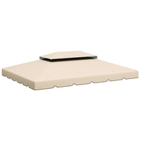 Outsunny - toit de remplacement pour gazebo 13 pi L x 10 pi l, crème blanc, seulement le haut-Convient UNIQUEMENT au gazebo Outsunny 12,8 po x 9,8 po (3,9 x 2,9 m) SKU : 01-0870, 84C-101, 84C-101CG, 84C-144, 84C-144CW