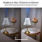 Bell+Howell - Lampe de table sans fil LED élégante Alma - Or-Brillance à intensité réglable: fonction dimmable pour ajuster la luminosité, d’une lumière douce à un éclairage plus puissant selon l’activité
