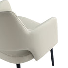 Manhattan Comfort - Lot de 2 fauteuils de salle à manger modernes Tremont 58 cm, revêtement similicuir, coloris pierre-Mousse haute densité pour un confort et une durabilité accrus