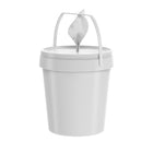 Gritt Commercial - Distributeur de lingettes avec poubelle intégrée - 26,5 L - Noir-Seau en plastique de 10 po x 10 po pour lingettes inclus