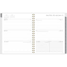 Mead - Agenda hebdomadaire/mensuel encre de galaxie 2026 - 11 po H x 8 1/2 po l - bleu - bilingue-Format des pages : 11 po H x 8 1/2 po l