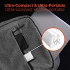 HyperGear - Chargeur mural USB-C PD 30 W avec LED - Blanc-Branches pliables