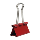 JAM Paper - Pinces à reliure colourées - taille moyenne - 32 mm (1 1/4 po) - pinces rouges - paquet de 15-Taille : Moyenne 1,25 pouce (32 mm) | Reprenez facilement votre forme une fois retiré