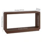 Hudson&Canal - Table console rectangulaire Lonni - 55 po l - Chêne brun-Dimensions du produit : 55 po L x 14 po l x 29,5 po H