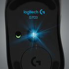Souris gaming Logitech® G703 LIGHTSPEED sans fil avec capteur HERO 25K - noir-Capteur nouvelle génération: capable de détecter des mouvements au sous-micron près et de suivre un mouvement à moins d’un millionième de mètre avec une précision exceptionnelle	