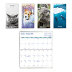 Blueline - 2024-2025 Agenda de poche mensuel - 6 1/2 po x 3 1/2 po - Collection Animaux assortie - Bilingue-18 mois, juillet 2024 à décembre 2025