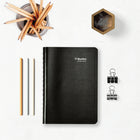 Blueline - Agenda Scolaire Quotidien/Mensuel D’Août À Juillet Couverture Souple - 8 po H x 5 po l - Noir - Anglais-Section contacts