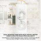 Bell+Howell - Ventilateur rafraîchissant portable rechargeable à brumisation Aqua Air-Usage polyvalent: utilisation intérieure ou extérieure pour se rafraîchir à la maison ou en activité idéal chambre, camping et journées chaudes