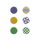 Quartet - Aimants Geo Design - Couleurs assorties - Paquet de 6-FORTE RETENUE MAGNÉTIQUE : Chaque aimant est conçu avec un support magnétique puissant, assurant que vos notes, rappels et photos restent bien en place, tout en ajoutant une touche amusante à votre espace de travail ou à votre domicile.