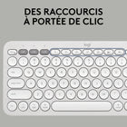 Logitech - Pebble 2 Combo for Mac, clavier et souris sans fil - Blanc-Faites forte impression... Sans faire de bruit: laissez votre travail parler pour vous grâce à la saisie discrète de type ordinateur portable et à la technologie Silent Touch de la souris