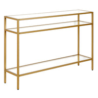 Hudson&Canal - Console Siviline 42" L - Laiton-Un design contemporain moderne pour votre entrée, votre salon, votre bureau et plus encore