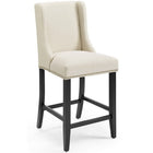 Modway - Baron Tissu rembourré Tabouret de comptoir - Beige-Tabouret de comptoir moderne élégant