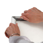 SECO Snap Affiche Cadre Cas, 11 x 17 pouces, Argent-Peut être positionné portrait ou paysage