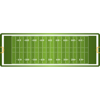 Ashley Productions - The Original Fun Mat - Mat Runner - 15 -5" x 47" - Terrain de Football-Mesures et design : Le tapis de course pour terrain de football mesure 15,5 po x 47 po.