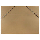 JAM Paper - Portefeuille Kraft avec Fermeture Élastique Grand - 11 x 15 x 3/8 - Brun Naturel Recyclé-Portefeuille recyclé en kraft naturel avec fermeture élastique