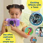 VTech - KidiZoom Camera Pix FX - Violette - Bilingue - Paquet de 4-Augmentez la capacité de stockage à l’aide d’une carte microSD (non incluse) jusqu’à 32 Go (classe 10 ou supérieure) pour conserver davantage de photos et de vidéos