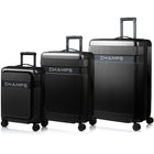 Champs - Ensemble de bagages 3 pièces Onyx II - Noir-Poche frontale à accès facile. . Compartiment intérieur rembourré pour ordinateur portable jusqu’à 15,6", avec une pochette dédiée pour tablette offrant une protection supplémentaire. Multiples poches de rangement permettent de garder votre téléphone, chargeurs, câbles, carte d’embarquement, passeport, lunettes de soleil et documents bien organisés.. La large ouverture de la poche frontale facilite un accès rapide et complet à vos essentiels.. Un clip por