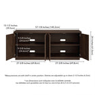 Hudson&Canal - Meuble TV Hanson pour téléviseurs jusqu'à 65 pouces - Alder Brown-8