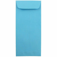 JAM Paper - Enveloppes n° 10 officielles, 4 1/8 x 9 1/2 po, recyclées Brite Hue bleu, paq./100 (15880g)-Blanc