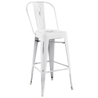 Modway - Promenade Tabouret de bar - Blanc-Tabouret de bar style café et bistro