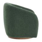 Modway - Holland Pivot Tissu chenille Fauteuil - Rose-Base pivotante pour cadre en bois