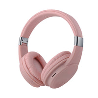 Basic Tech Écouteurs pliables sur l'oreille sans fil - Rose-Bases profondes
