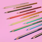 Lyra Graduate - Ensemble de 12 crayons de couleur - Couleurs assorties-Forme hexagonale pour une prise facile